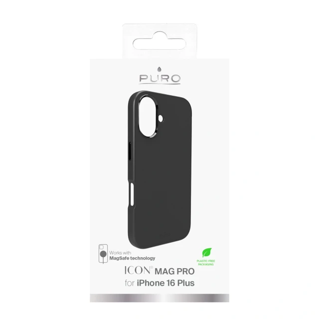 Чохол Puro Icon Mag Pro для iPhone 16 Plus Black with MagSafe (8018417485183)