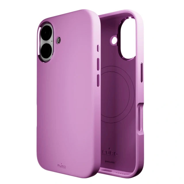 Чохол Puro Icon Mag Pro для iPhone 16 Pink with MagSafe (8018417485213)