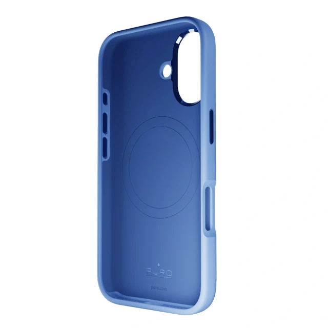 Чохол Puro Icon Mag Pro для iPhone 16 Blue with MagSafe (8018417485251)