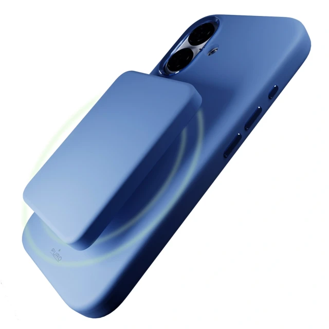 Чохол Puro Icon Mag Pro для iPhone 16 Blue with MagSafe (8018417485251)