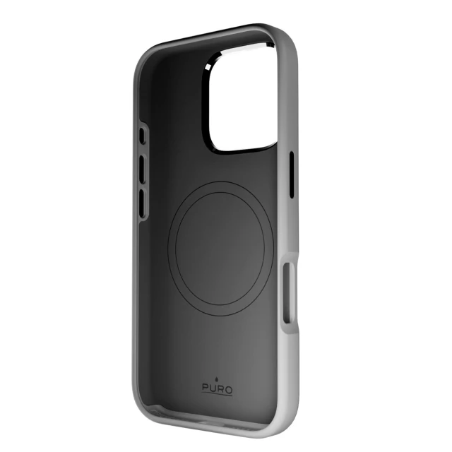 Чохол Puro Icon Mag Pro для iPhone 16 Pro Grey with MagSafe (8018417485275)