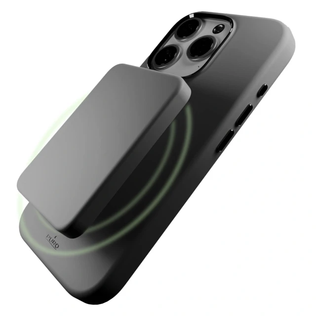 Чохол Puro Icon Mag Pro для iPhone 16 Pro Grey with MagSafe (8018417485275)