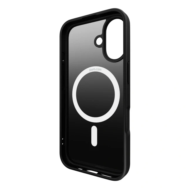 Чохол Puro Gradient для iPhone 16 Black with MagSafe (8018417485299)