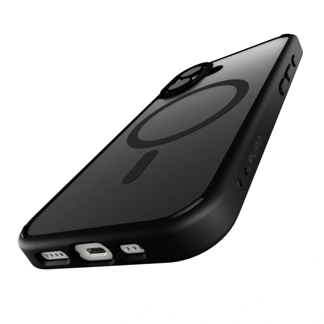 Чохол Puro Gradient для iPhone 16 Black with MagSafe (8018417485299)
