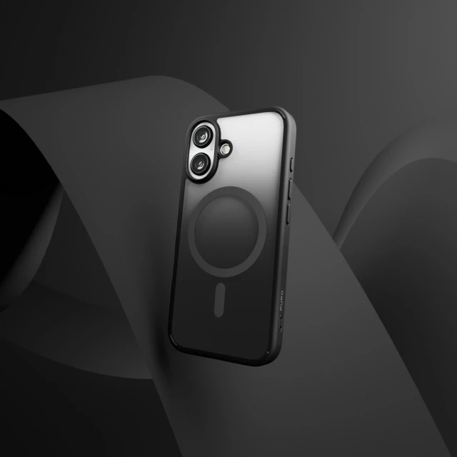 Чохол Puro Gradient для iPhone 16 Black with MagSafe (8018417485299)