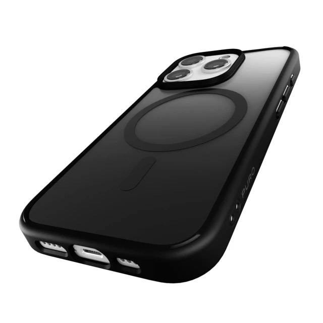 Чохол Puro Gradient для iPhone 16 Pro Black with MagSafe (8018417485312)