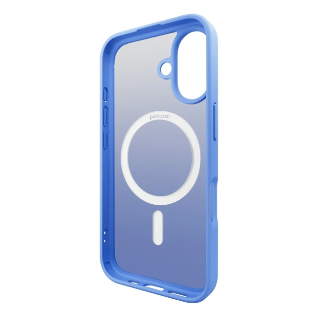 Чехол Puro Gradient для iPhone 16 Blue with MagSafe (8018417485343)