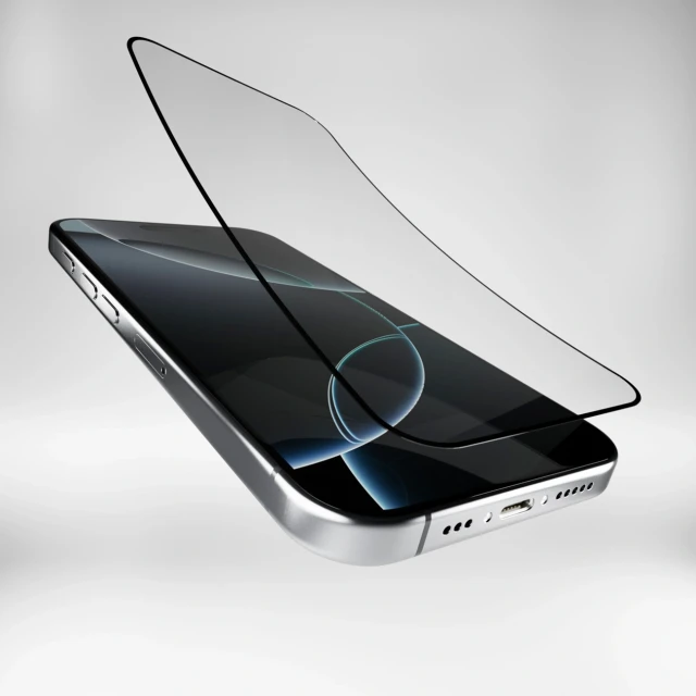 Захисне скло Puro Flexible Glass D3O для iPhone 16 Pro Max Black (8018417485527)
