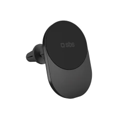 Автодержатель с беспроводной зарядкой Qi2 SBS Black with MagSafe (8018417487729)