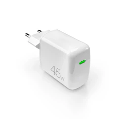 Зарядний пристрій Puro Super Mini 45W PD GaN USB-C White (8018417488030)