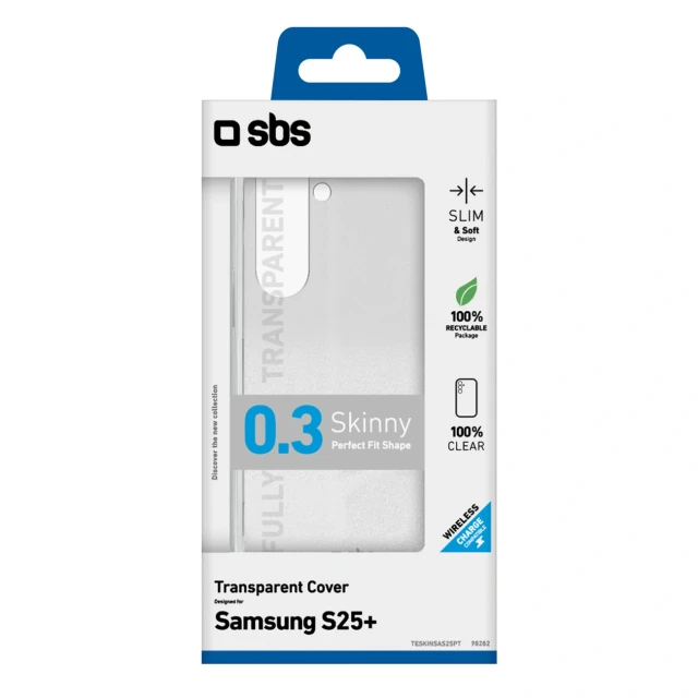 Чохол SBS Skinny Cover для Samsung Galaxy S25 Plus Transparent (8018417498282)