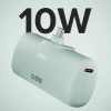 Powerbank SBS EcoPower 5000 mAh 10W з вбудованим портом USB-C Green (TEBB5000PLUGLBGRS)