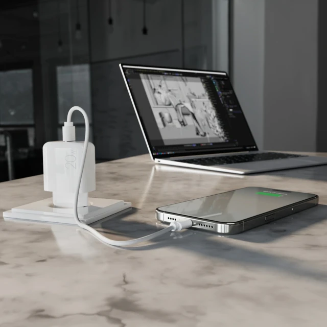 Мережевий зарядний пристрій Puro Prolite 20W USB-C White (8018417498596)