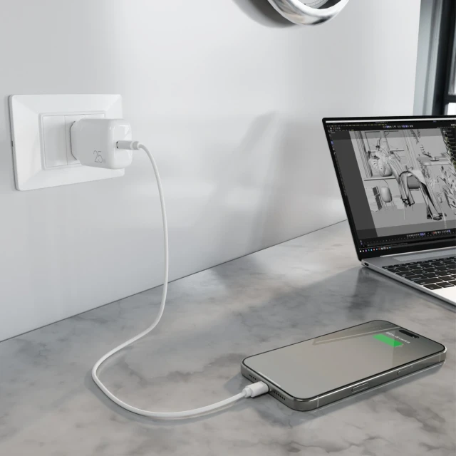 Зарядний пристрій Puro Daily Prolite 25W USB-C Power Delivery White (8018417498602)