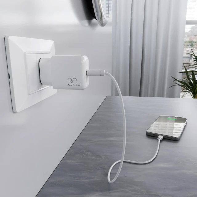 Зарядное устройство Puro PROLITE 30W USB-C White (8018417498619)