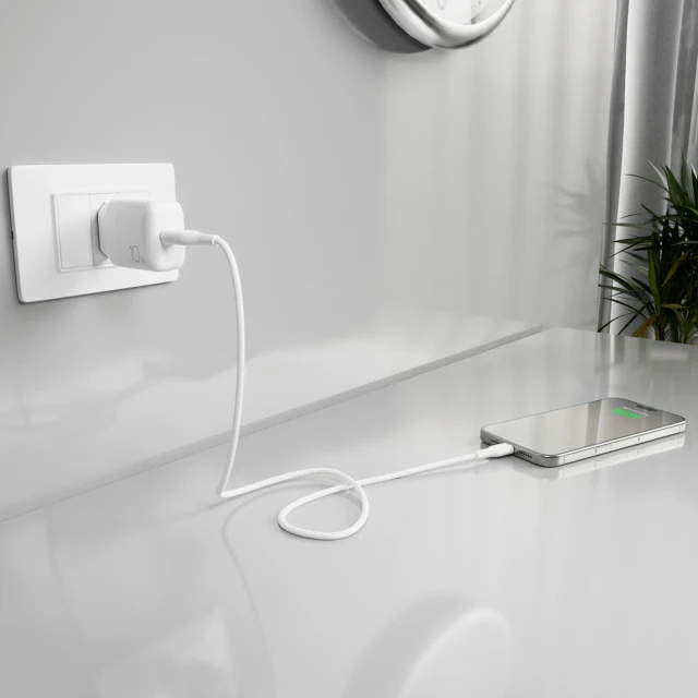 Мережевий зарядний пристрій Puro PROLITE 10W USB-A + кабель USB-A - USB-C 1.2m White (8018417498633)