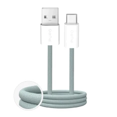 Кабель Puro Fabrik 2.0 10W USB-A - USB-C в оплетенні 1,5 м Green (8018417498763)