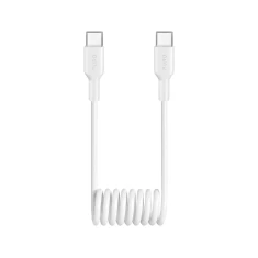 Кабель спіральний Puro 25W USB-C - USB-C 1m White (8018417498800)