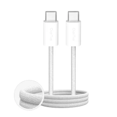 Кабель Puro Fabrik 4 100W USB-C - USB-C 1m White (8018417498831)