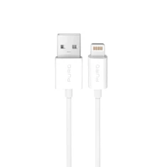 Кабель Puro TPE 12W USB-A - Lightning 3m White (8018417498879)