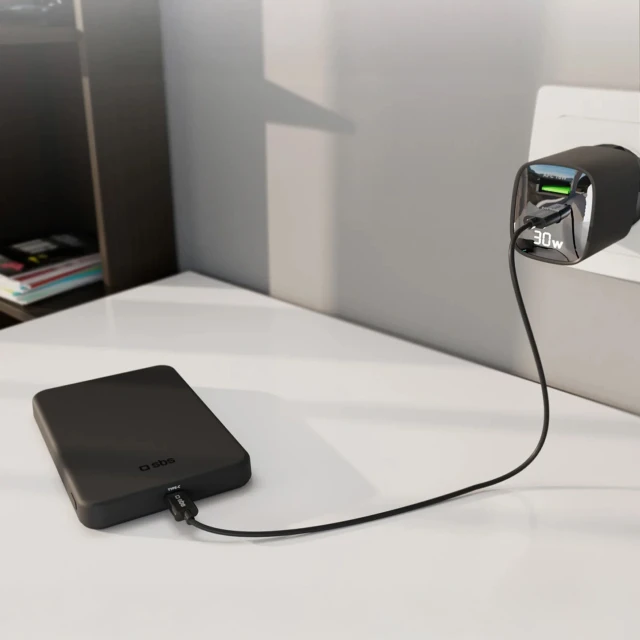 Powerbank SBS Mag Power Qi2 5000 mAh Black with MagSafe (TEBB5000QI2)