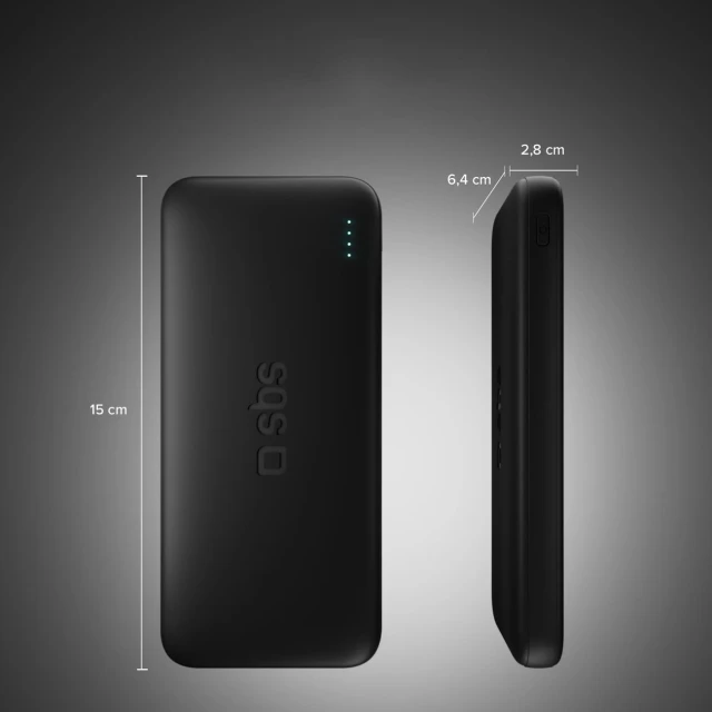 Powerbank SBS Infinity 20000mAh 10W LiFePo₄ USB-A USB-C Black (TTBB20000PO4K)