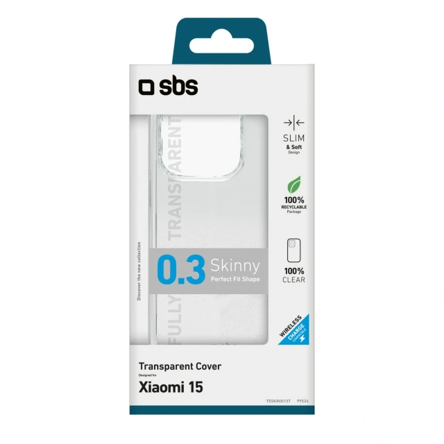 Чохол SBS Skinny Cover для Xiaomi 15 Clear (8018417499524)