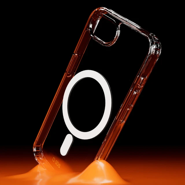 Чохол SBS Extreme Mag D3O для iPhone 16e | 17e Clear with MagSafe (8018417499609)
