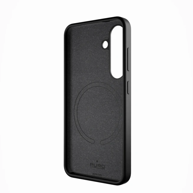 Чохол Puro Icon Mag для Samsung Galaxy S25 Black with MagSafe (8018417499838)
