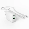 Зарядний пристрій Puro PROLITE 20W USB-A/USB-C + кабель USB-C 1.2m White (8018417500039)