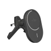 Автотримач Puro з бездротовою зарядкою Qi2 Black with MagSafe (8018417500350)