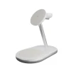 Бездротова зарядка Puro Mag Station 3в1 Qi2 White with MagSafe (8018417500398)