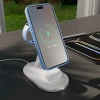 Бездротова зарядка Puro Mag Station 3в1 Qi2 White with MagSafe (8018417500398)