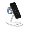 Бездротова зарядка Puro Mag Station 3в1 Qi2 White with MagSafe (8018417500398)