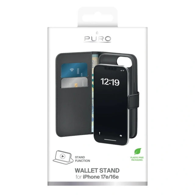 Чохол Puro Booklet Case для iPhone 16e Black (8018417500923)
