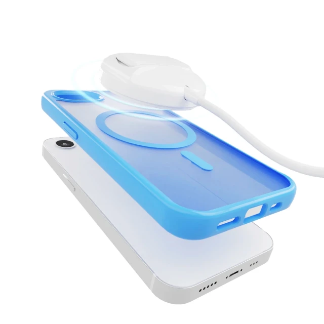 Чохол Puro Gradient для iPhone 16e Blue with MagSafe (8018417500947)