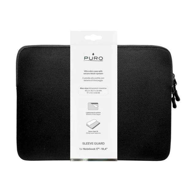 Чохол Puro Slim Guard Sleeve Bag Neoprene 17-18'' Black (8018417501371)