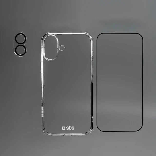 Набор SBS D3O для iPhone 16 Clear (8018417512056)