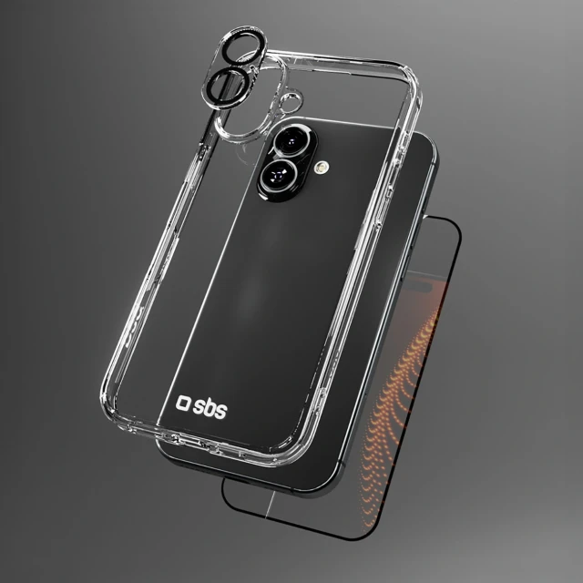 Набор SBS D3O для iPhone 16 Clear (8018417512056)