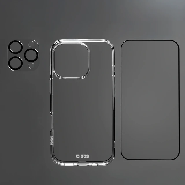 Набір SBS D3O для iPhone 16 Pro Clear (8018417512063)