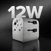 Адаптер SBS універсальний EU 2xUSB-A White (TEADAPTEUGND)