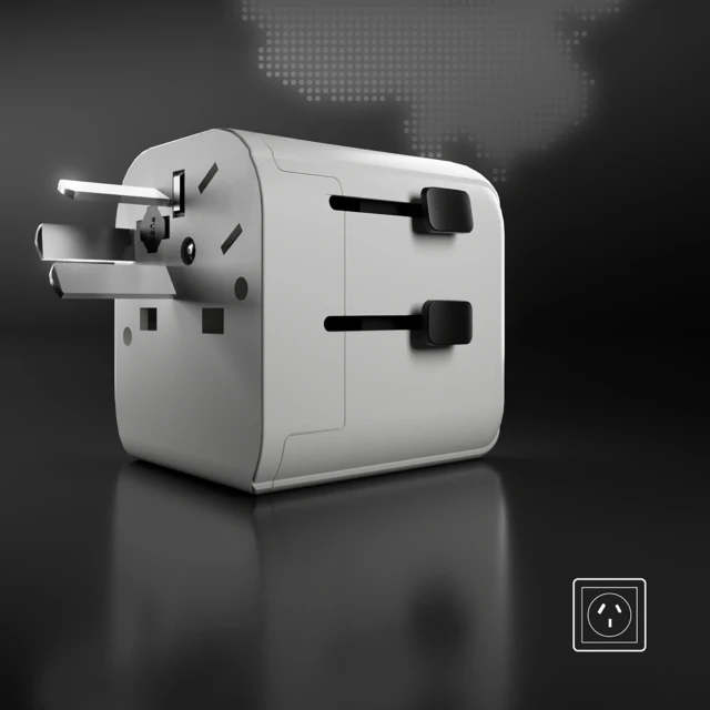 Адаптер SBS універсальний EU 2xUSB-A White (TEADAPTEUGND)