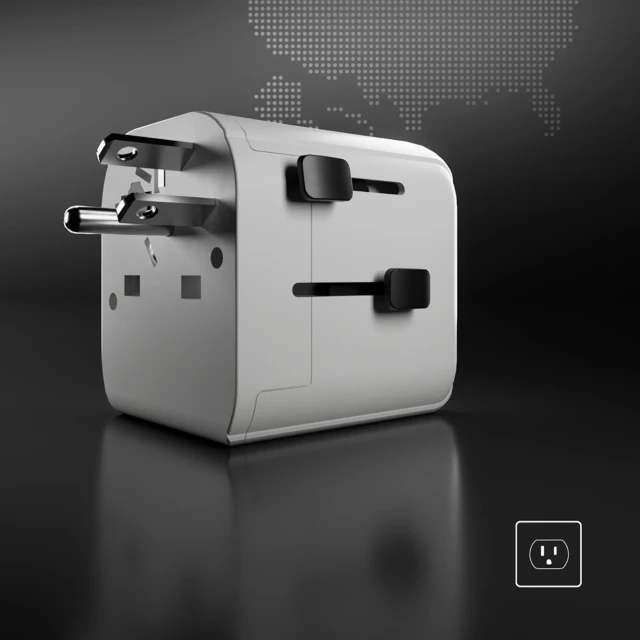 Адаптер SBS універсальний EU 2xUSB-A White (TEADAPTEUGND)