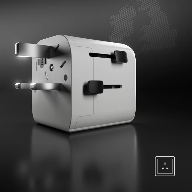 Адаптер SBS універсальний EU 2xUSB-A White (TEADAPTEUGND)