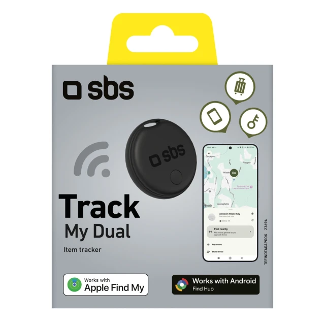 Локалізатор SBS Track My Dual Black (8018417523694)