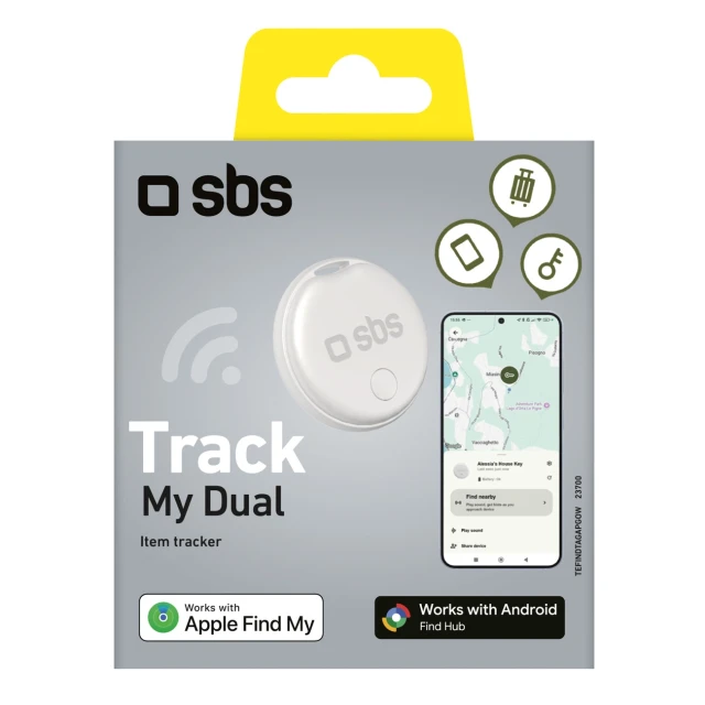 Локалізатор SBS Track My Dual White (8018417523700)