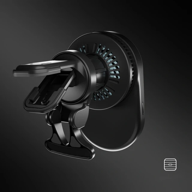 Автотримач SBS Magnetic Qi2.2 25W Black with MagSafe (8018417524134)