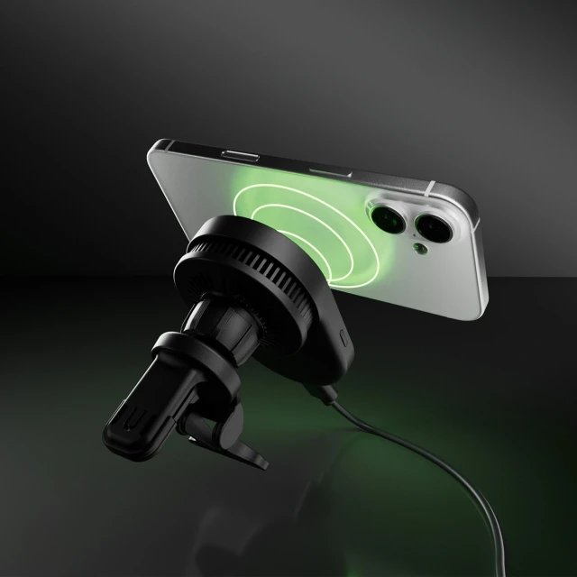 Автотримач SBS Magnetic Qi2.2 25W Black with MagSafe (8018417524134)