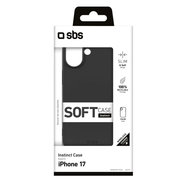 Чехол SBS Instinct для iPhone 17 Black (8018417524479)