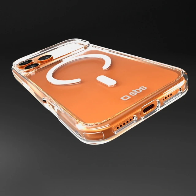Чохол SBS Extreme Mag з технологією D3O для iPhone 17 Pro Transparent with MagSafe (8018417524622)